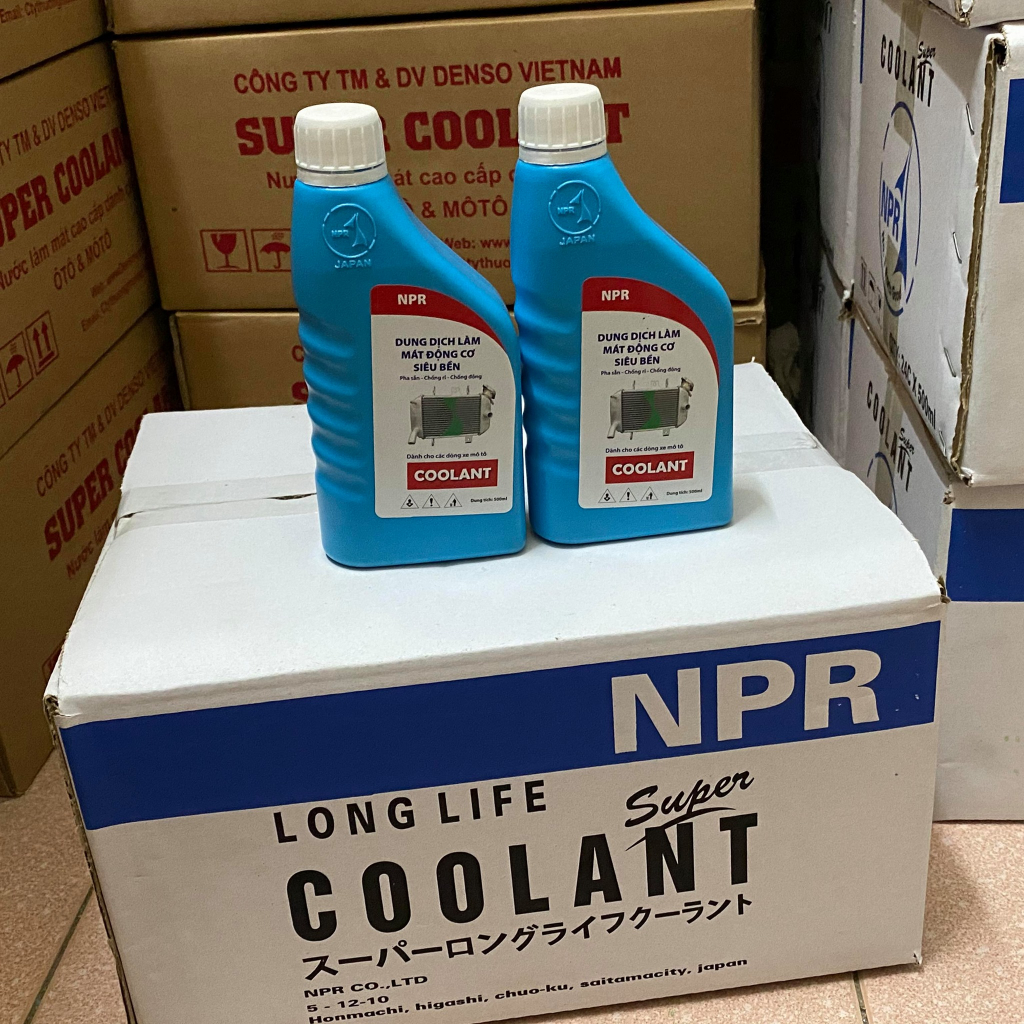 Nước làm mát động cơ xe máy NPR JAPAN CHÍNH HÃNG - 0.5L xanh
