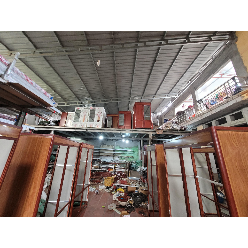 Tủ bếp chạn bát nhôm kính