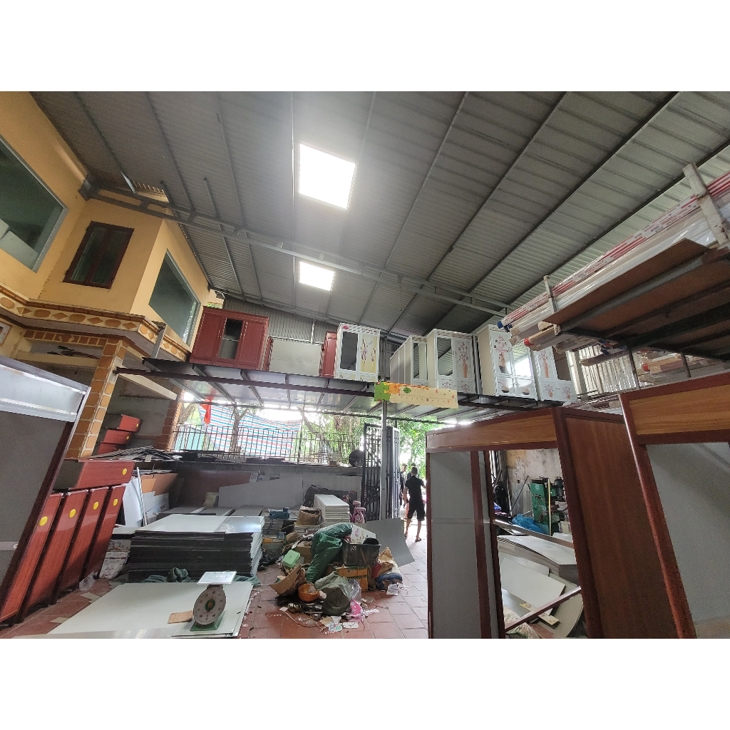Tủ bếp chạn bát nhôm kính
