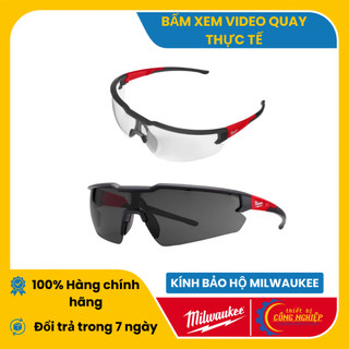 Kính bảo hộ cao cấp Milwaukee 48-73-2000A, kính chống bụi, chống hơi nước trầy xước vượt trội, chống tia UV