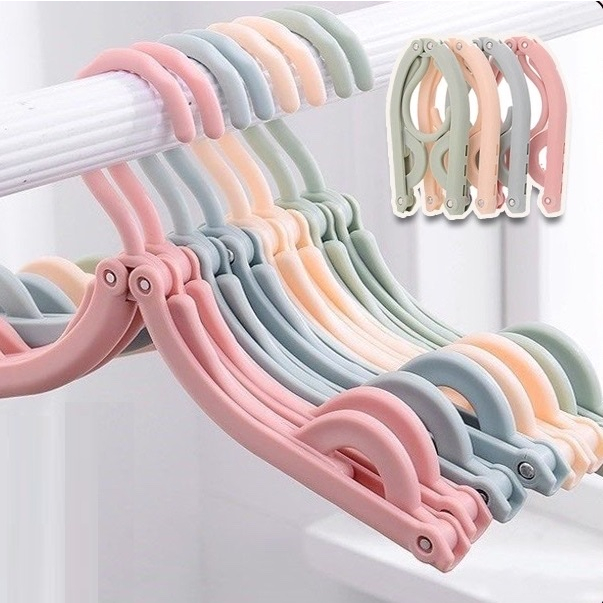 MÓC TREO QUẦN ÁO GẤP GỌN BẰNG NHỰA chống trượt, tiện dụng mang theo du lịch P003