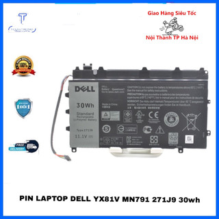 Pin Laptop Dell Latitude 13 7350, Ultrabook FRVYX J84W0 0J84W0 8K1VJ 08K1VJ TM9HP 271J9 NEW!!!