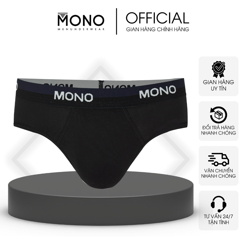 Quần Lót Nam MONOMEN 821 Chất Cotton Mỏng Nhẹ, Thiết Kế Lưng Chun Mềm Mại, Bản Nhỏ Khỏe Khoắn, Thấm Hút Mồ Hôi