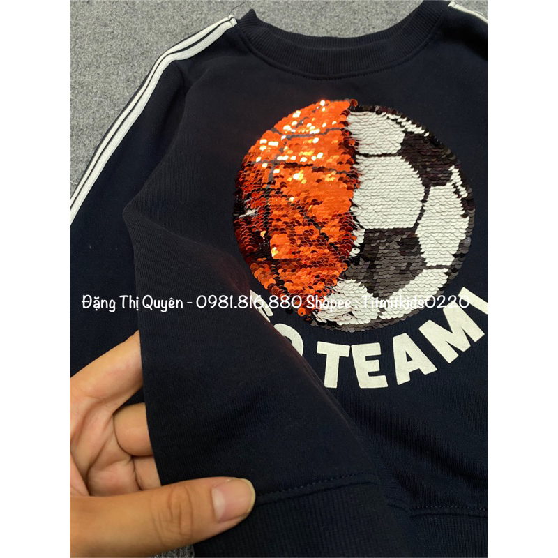 Áo nỉ h.m dư xịn biến hình bé trai 2-10y