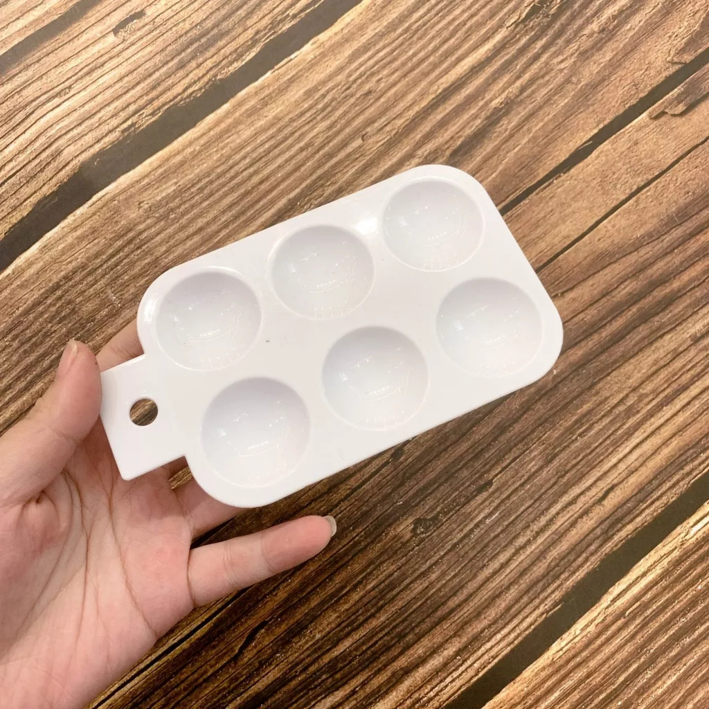 Bộ 2 Cọ Sơn Và 1 Khay Bảng Màu M811-3 Dành Cho Trẻ Em Và Người Lớn Vẽ Tranh, Pha Bột Màu Acrylic Sơn Dầu