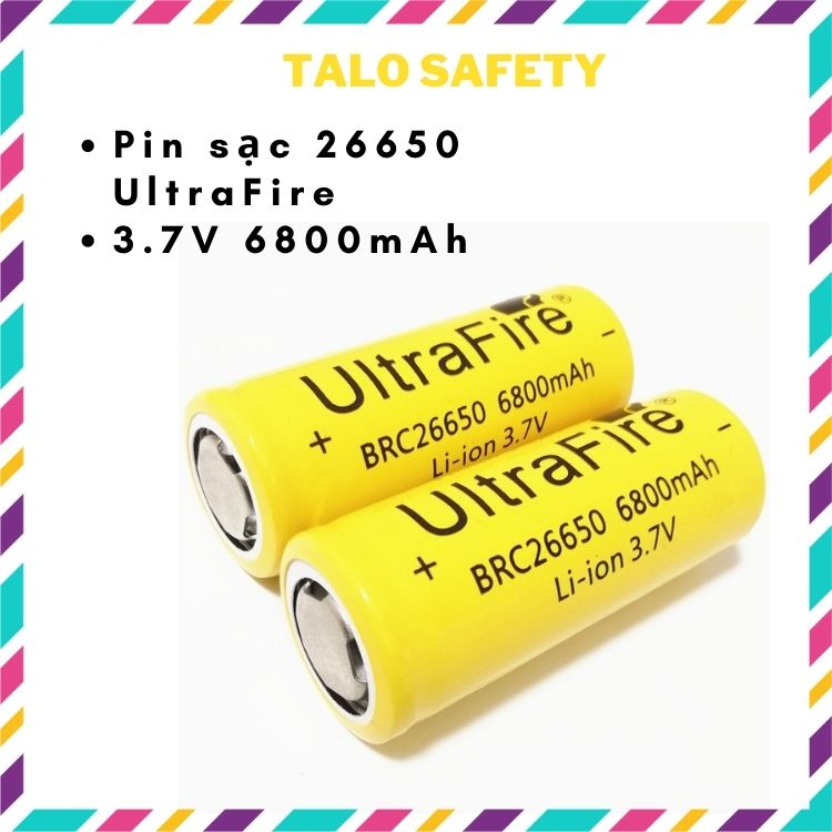 Pin Sạc Utralfire 26650 3.7v 6800mAh