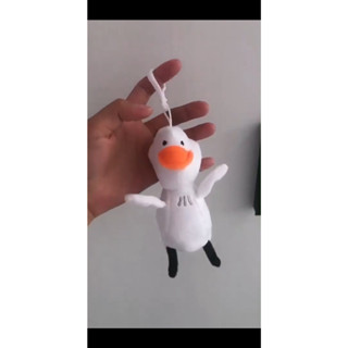 Móc khóa thú bông treo ba lô túi xách treo chìa khóa hình con vịt bay