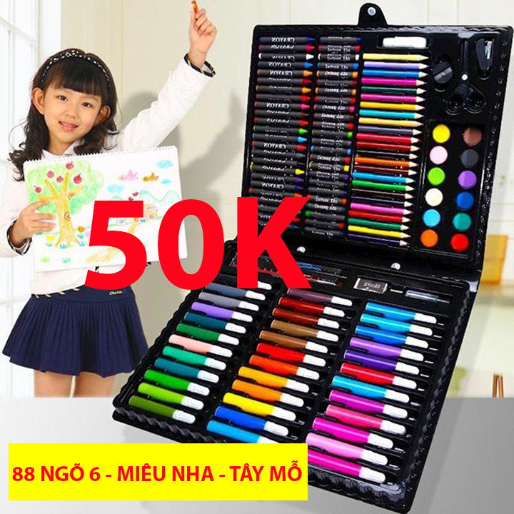 HỘP MÀU 150 MÓN CHO BÉ HÀNG ĐẸP
