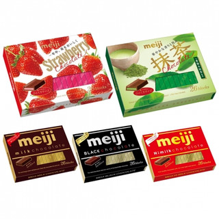 Socola Meiji Nhật 120g/26 viên - black chocolate/ matcha / milk/ white/ strawberry chocolate
