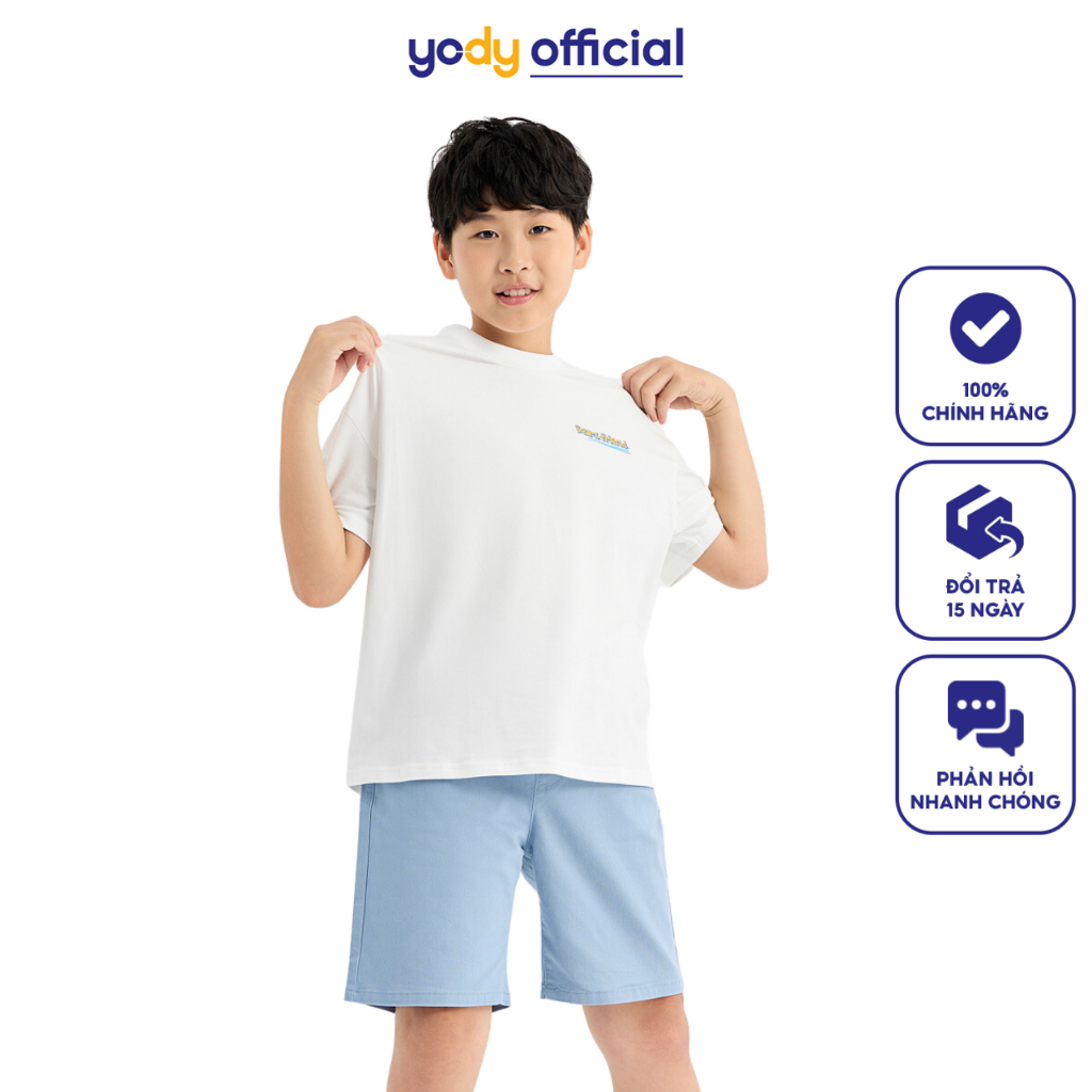 Áo phông trẻ em Yody chất liệu cotton áo thun kid lớn mềm mại thoáng mát TSK6244