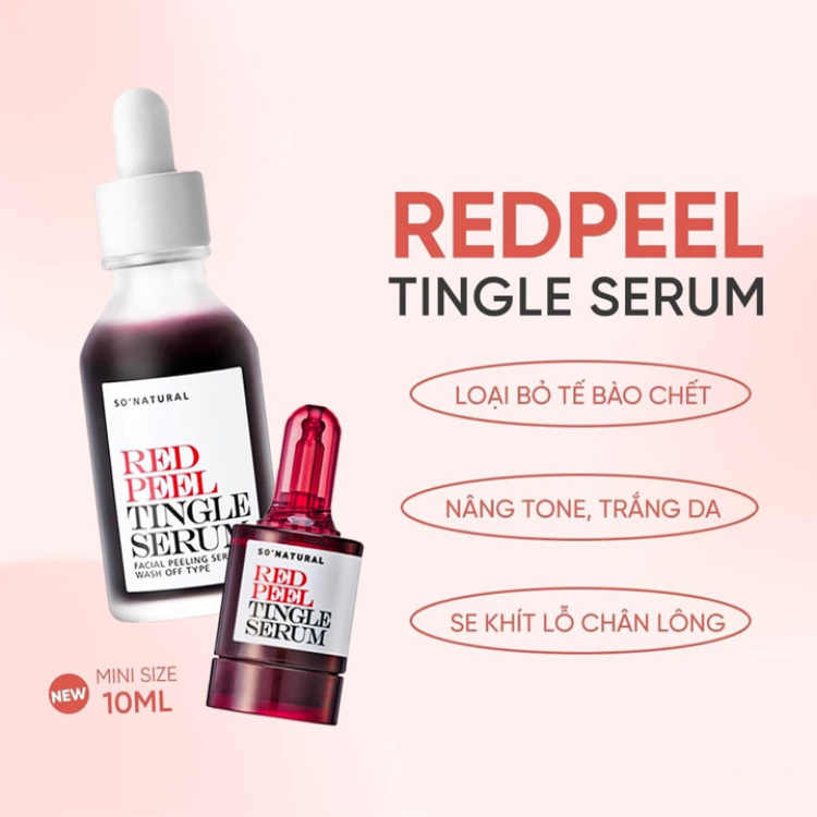 Tinh Chất Peel Da Sinh Học So Natural Red Peel Tingle Serum