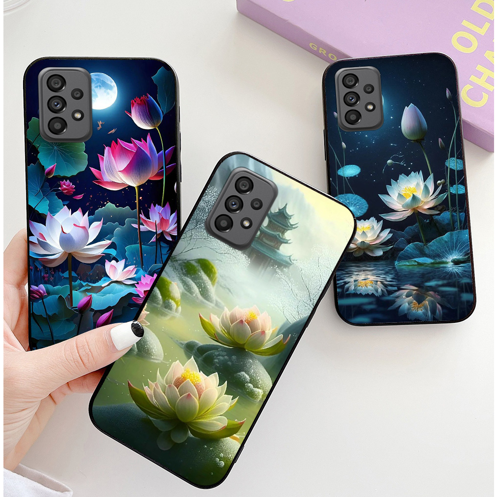 Ốp lưng Samsung a33 5G / ss a53 5G / ss a73 5G / ss a13 4G / ss a23 4G in hình hoa sen tài lộc may mắn