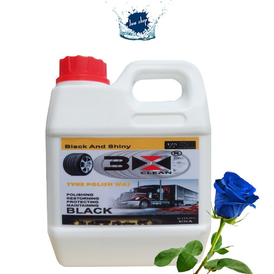 DUNG DỊCH ĐÁNH BÓNG VỎ XE 3X 1 LÍT DƯỠNG VỎ LỐP XE