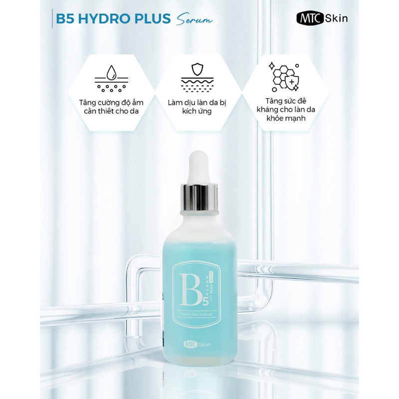 Serum Hydro B5 MTC lọ 60ml (B5 thường). Dưỡng ẩm, phục hồi. Mẫu mới nhất