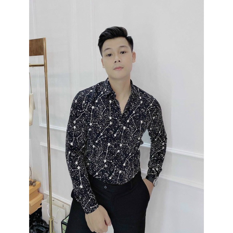 Áo Sơ Mi Nam Dài Tay Hoạ Tiết Chất Lụa Cao Cấp 2023 | BigBuy360 - bigbuy360.vn