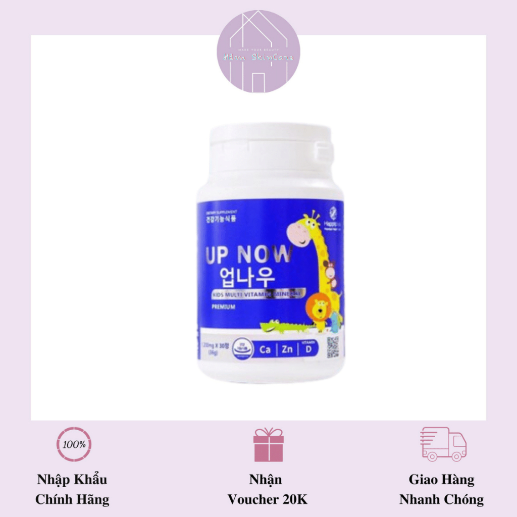 Kẹo Ngậm Bổ Sung Vitamin, Tăng Chiều Cao Dành Cho Bé Happilus UP NOW Premium - 30 Viên