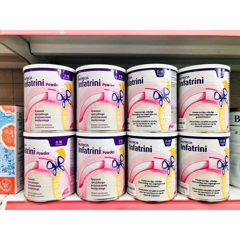 1 thùng sữa cao năng lượng Infatrini hỗ trợ tăng kg cho bé sinh non, thiếu kg hộp 400gr