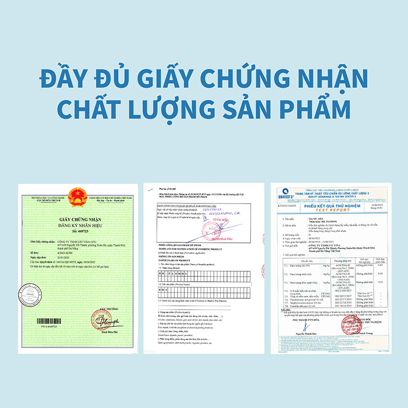 Toner AHA DR FLOMOS 300ml Tẩy Tế Bào Chết, Giảm Mụn, Mờ Thâm