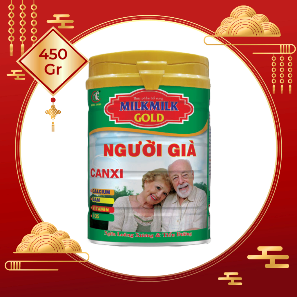 450G Sữa bột người già CANXI MILKMILKGOLD, món quà ý nghĩa cho người cao tuổi - Hồng Cẩm Mart