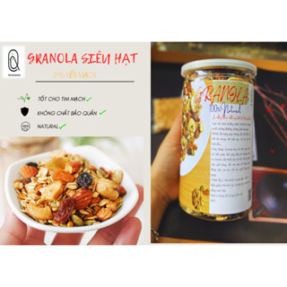 Granola Siêu Hạt với 3% Yến Mạch YEN NUTRIFOOD  siêu nhiều Hạnh Nhân, Hạt Macca, Hạt Óc Chó