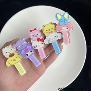 ⚡SANRIO/ Kuromi Kẹp Tóc Bằng Acrylic Họa Tiết Hoạt Hình Đáng Yêu