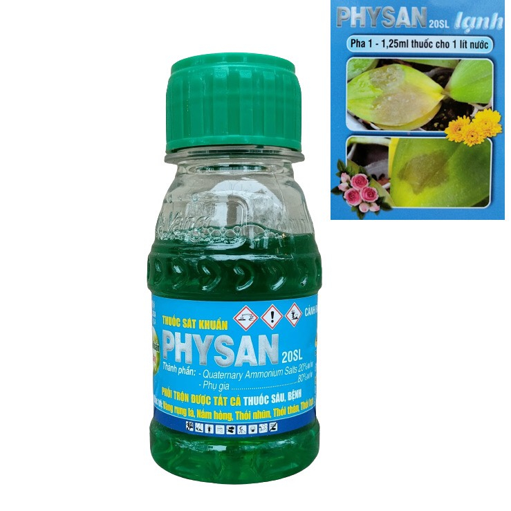 Dung dịch sát khuẩn trừ nấm bệnh cây trồng Physan 20 SL chai 100