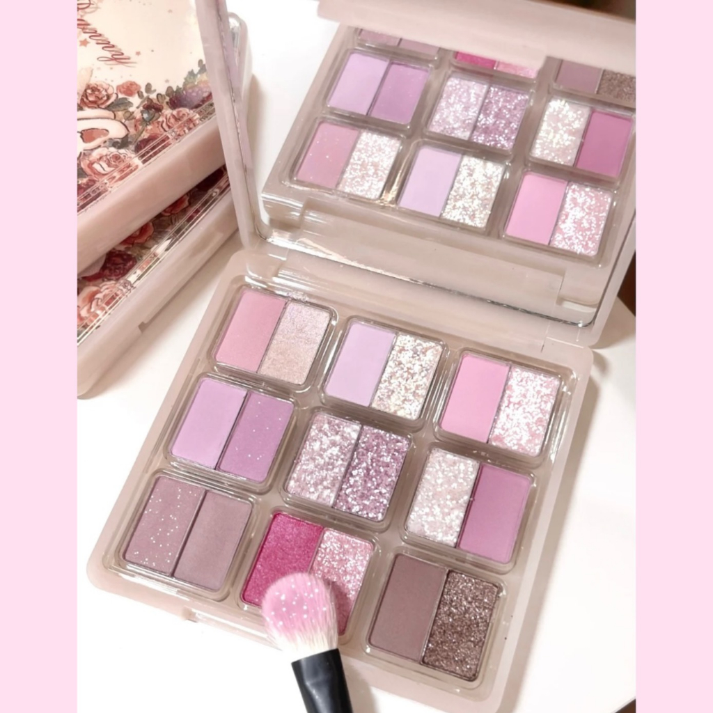 Bảng phấn mắt 18 màu HOLD LIVE thỏ hoa Rose Bunny Dream Nine Palace Eye Makeup HL692 HLIV109