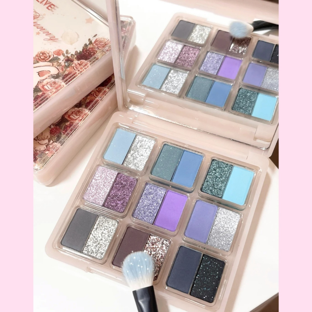 Bảng phấn mắt 18 màu HOLD LIVE thỏ hoa Rose Bunny Dream Nine Palace Eye Makeup HL692 HLIV109