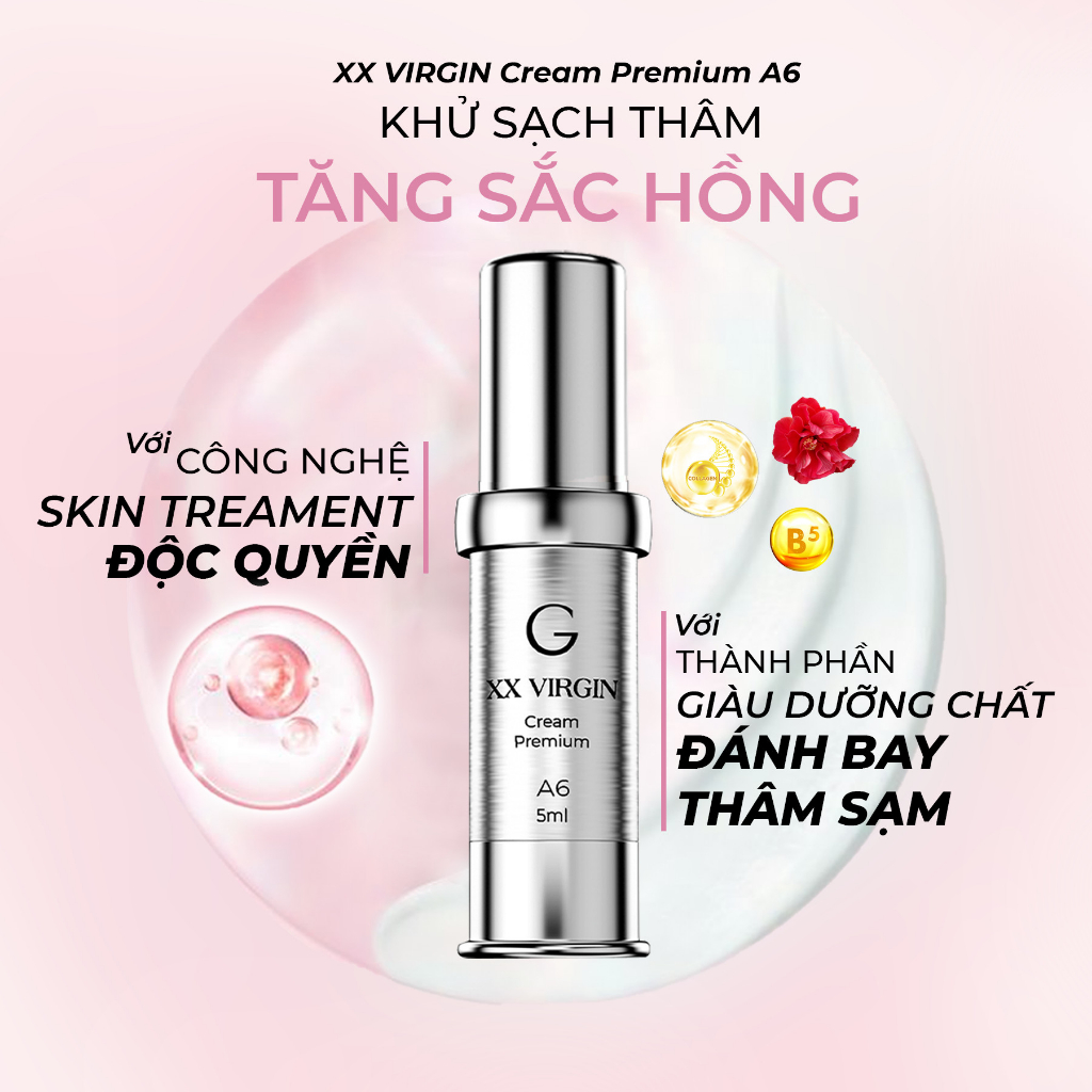 Kem Làm Hồng, , Nách, Mông, Bẹn, Nhũ Hoa, Bikini XXVirgin - Gcell 5ml Hàn Quốc.
