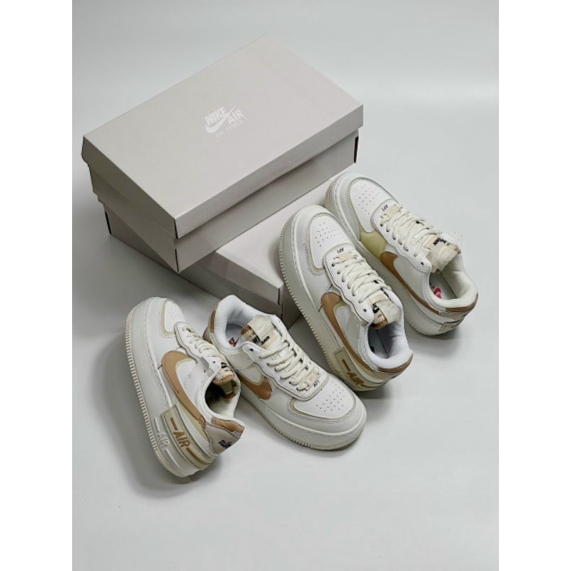 Shop  siêu phẩm giày AF1SHADOW NÂU NUDE.MIỄN PHÍ SHIP . ẢNH THẬT SHOP TỰ CHỤP
