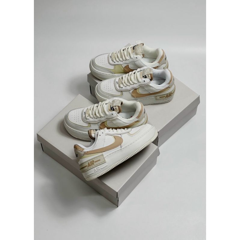 Shop  siêu phẩm giày AF1SHADOW NÂU NUDE.MIỄN PHÍ SHIP . ẢNH THẬT SHOP TỰ CHỤP