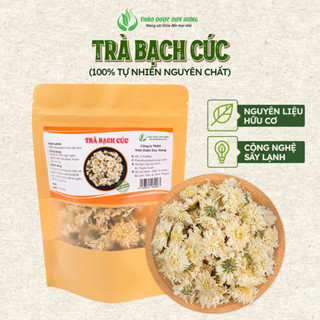 Trà Hoa Bạch Cúc Khô (Cúc Trắng) Sấy Lạnh Chuẩn Organic Loại 1 Cao Cấp – Thảo Dược Duy Hưng