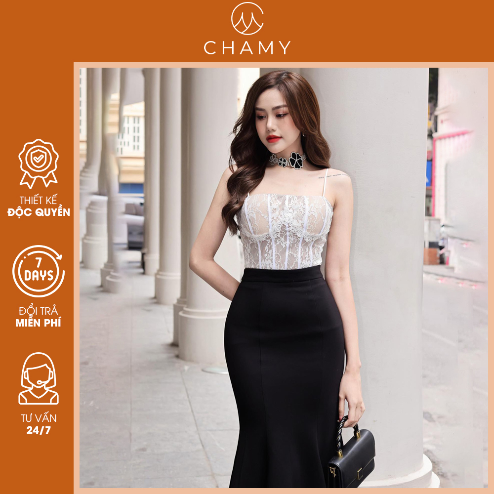 Áo bra ren Seni phong cách gợi cảm, sexy chất liệu ren lưới cao cấp có mút đệm CHAMY