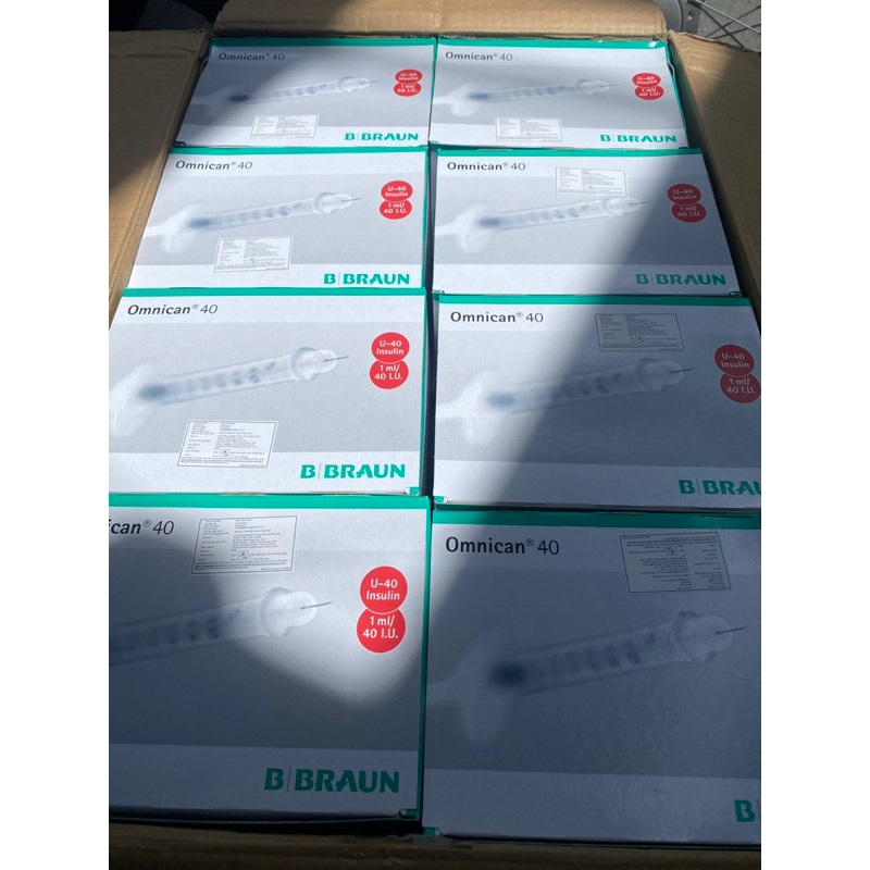 BƠM TIÊM INSULIN BRAUN 1ML - hộp 100cái