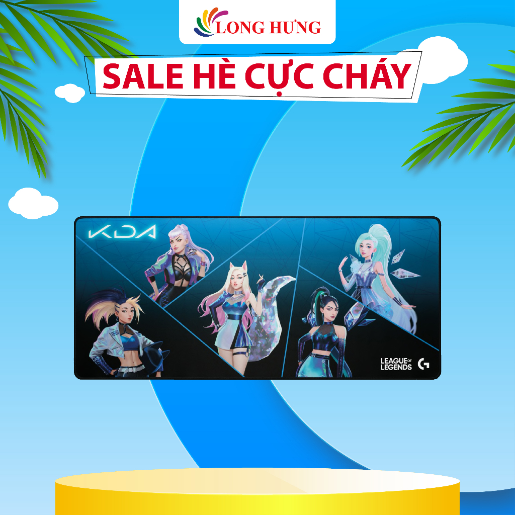 Miếng lót chuột & bàn phím Logitech G840 XL KDA - Hàng chính hãng