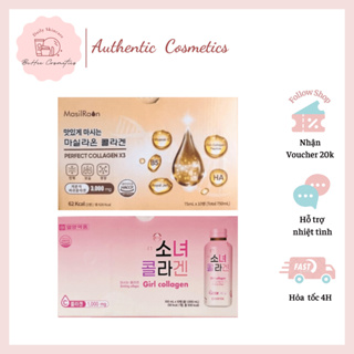 Nước Uống Girl Collagen & Perfect Collagen x3 Hàn Quốc - Full Hộp