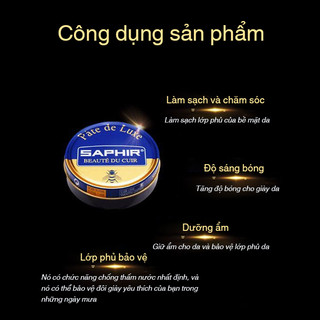 Xi đánh bóng giày Saphir Pate De Luxe BDC Pháp 50ml (XDG04)
