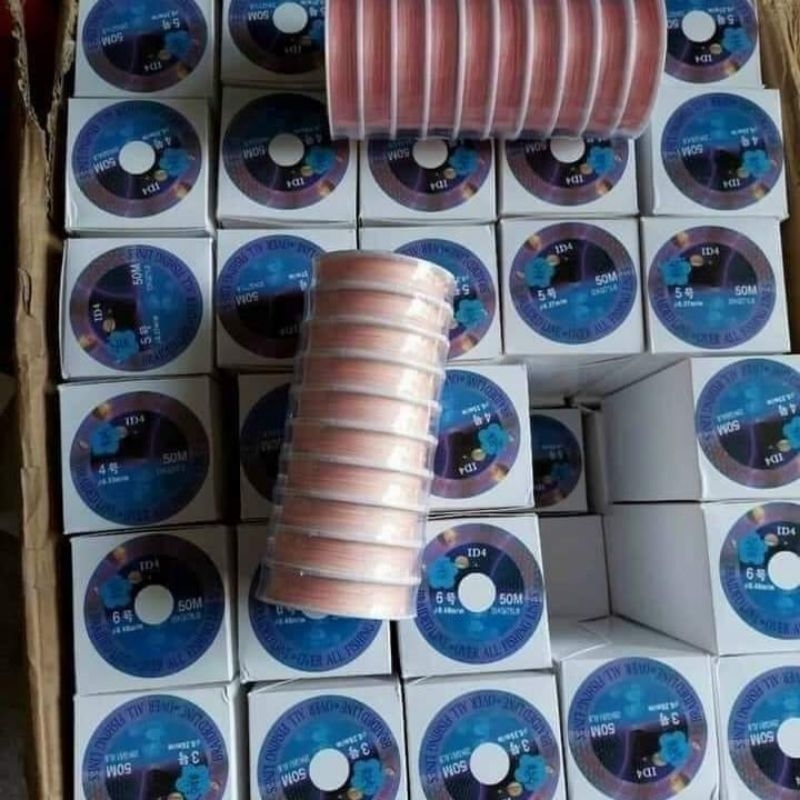 Dây Dù Câu Cá Có Lõi ID4 Siêu Bền Câu Cá, Buộc Lăng Xê,50m/1 cuộn