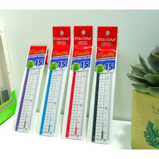 Thước kẻ thẳng 15/20/30cm stacom/sr115