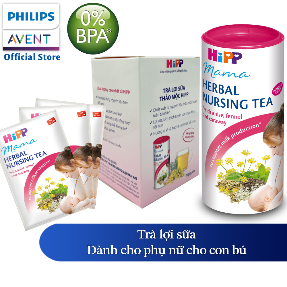 (PHILIPS AVENT GIFT) - Trà cốm lợi sữa HiPP dành cho Phụ nữ cho con bú (Nhập khẩu Thụy Sĩ)