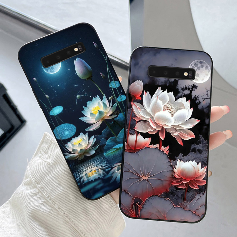 Ốp lưng Samsung s10 / ss s10 5g / ss s10 plus / ss s10+ in hình hoa sen tài lộc may mắn