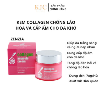 Kem Collagen ngừa lão hóa và cấp ẩm cho da - Zenzia collagen ampoule cream