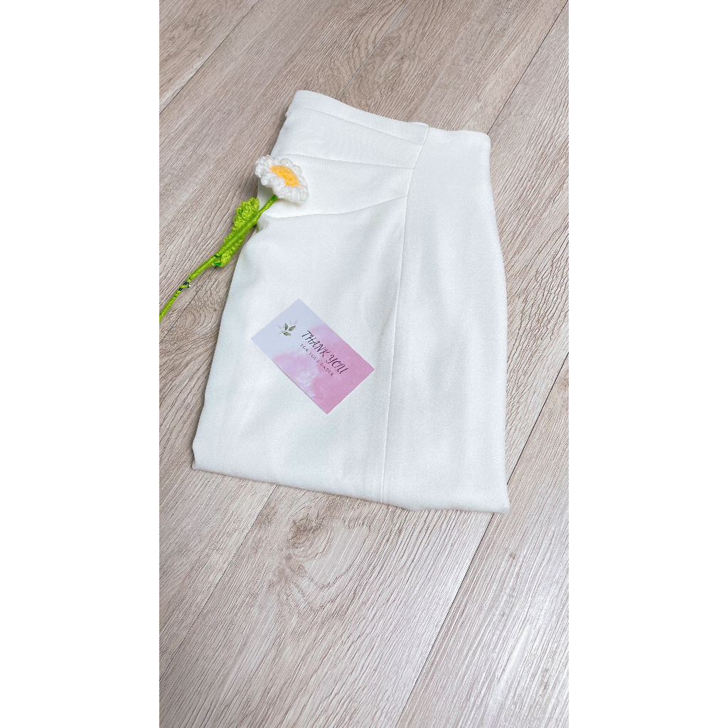 Chân váy công sở thiết kế xếp ly lệch một bên M.A.Y Clothing VHN089, chất liệu chéo Ý dày dặn, mềm mịn | BigBuy360 - bigbuy360.vn