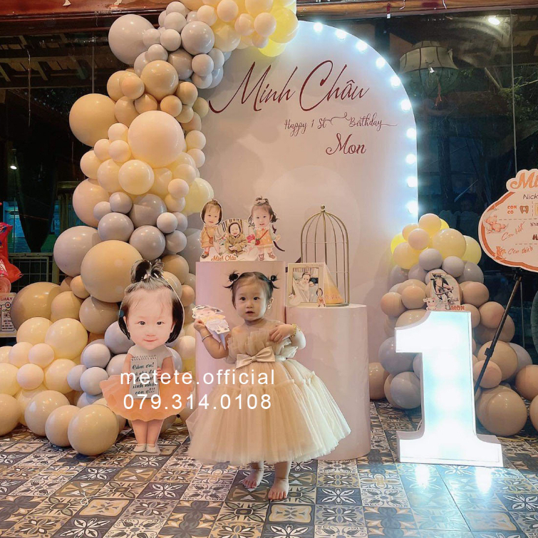 Váy đầm công chúa thiết kế cho bé gái cup ngực nâu nude siêu bồng xòe - Mẹ Tê Tê
