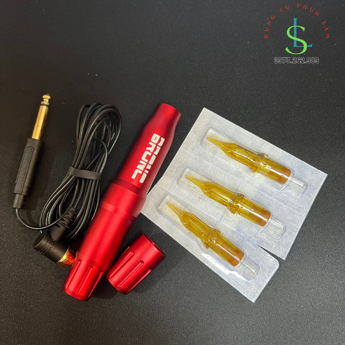 Máy Bronc 2 đầu dùng kim pen và kim Blackpearl, máy phun xăm / linhshop-hn