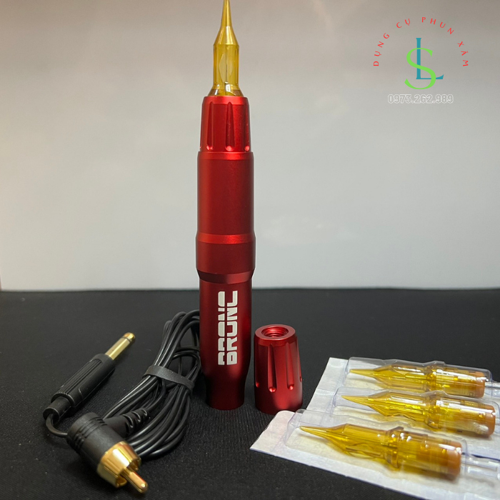 Máy Bronc 2 đầu dùng kim pen và kim Blackpearl, máy phun xăm / linhshop-hn
