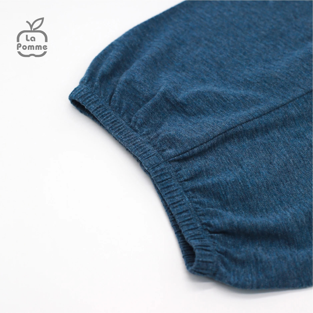 Bộ quần áo dài tay trơn màu cho bé trai, bé gái LA POMME SL238