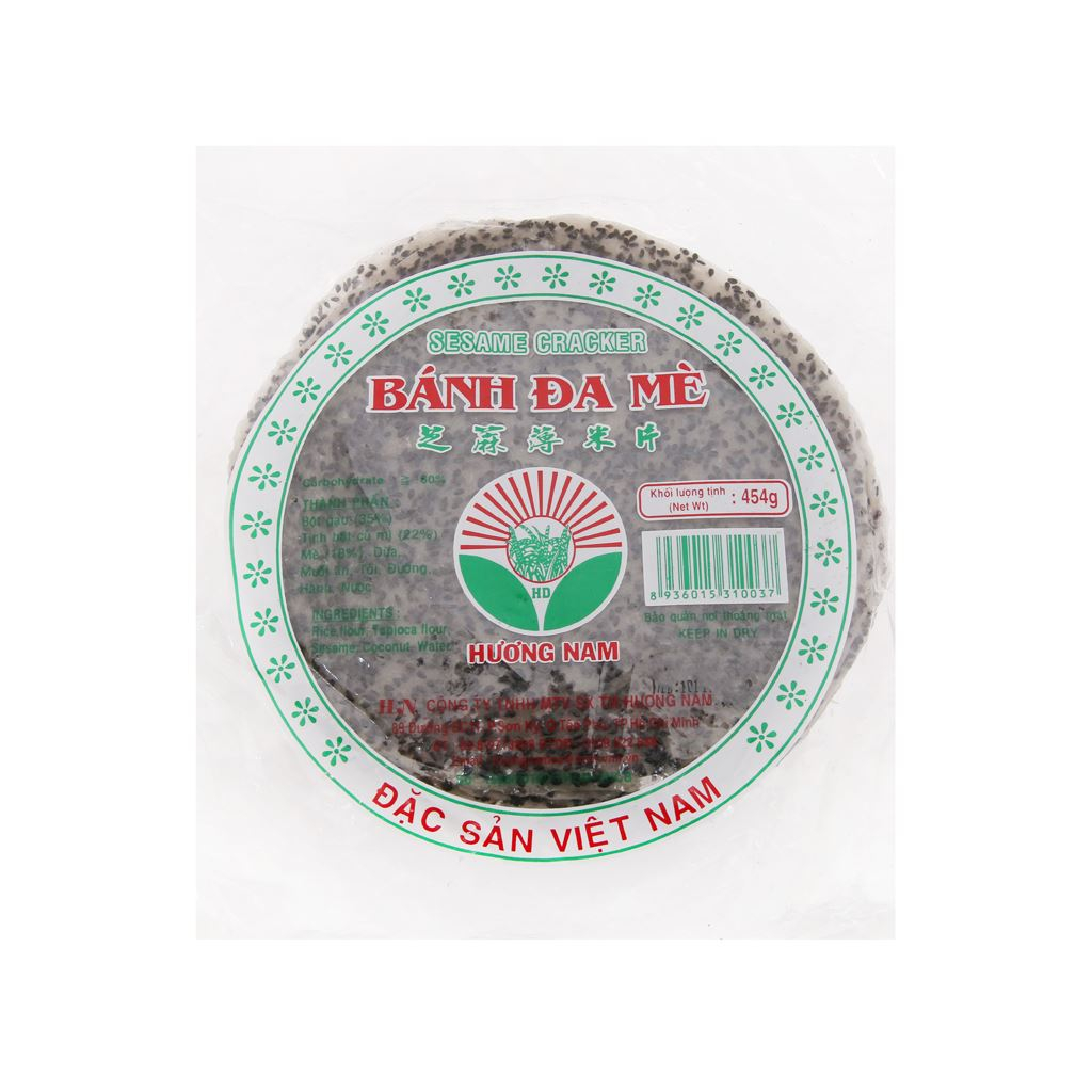 Bánh Đa Tôm Mè Đen/Mè Trắng Dừa Hương Nam Gói 454G