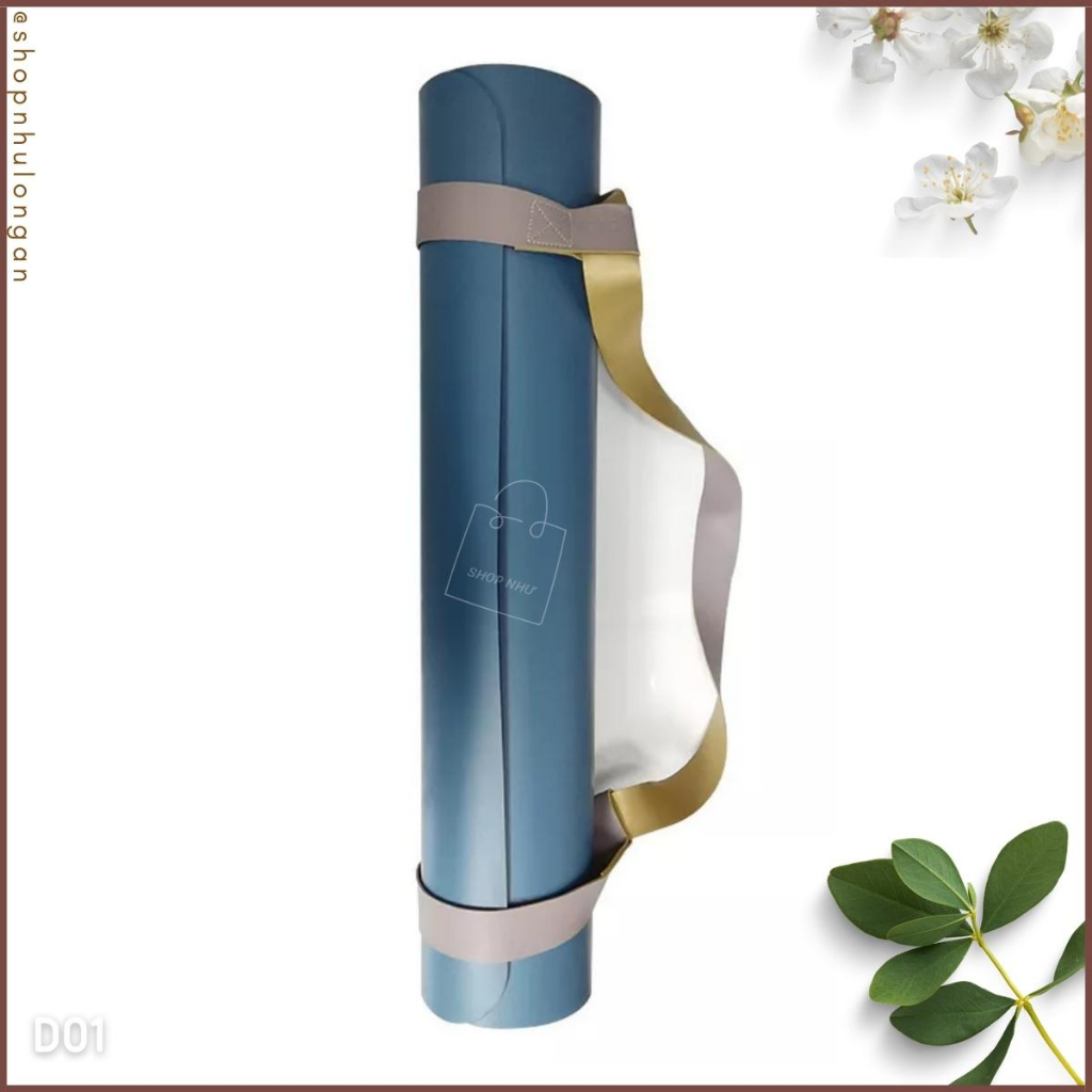 Dây treo thảm Yoga chất liệu da hàng Quảng Châu cao cấp, dây cột thảm Yoga D01, decor xinh xắn, tiện lợi