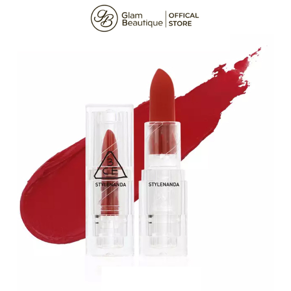 Son Thỏi Lì Lên Màu Chuẩn 3CE Soft Matte Lipstick 3.5g Glam Beautique